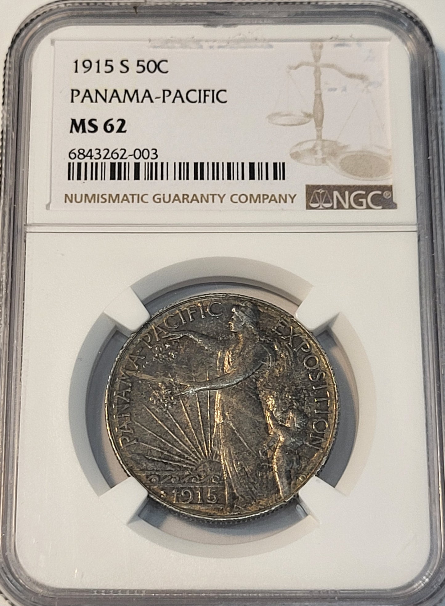 1915-S 50c Panama-Pacific NGC MS 62