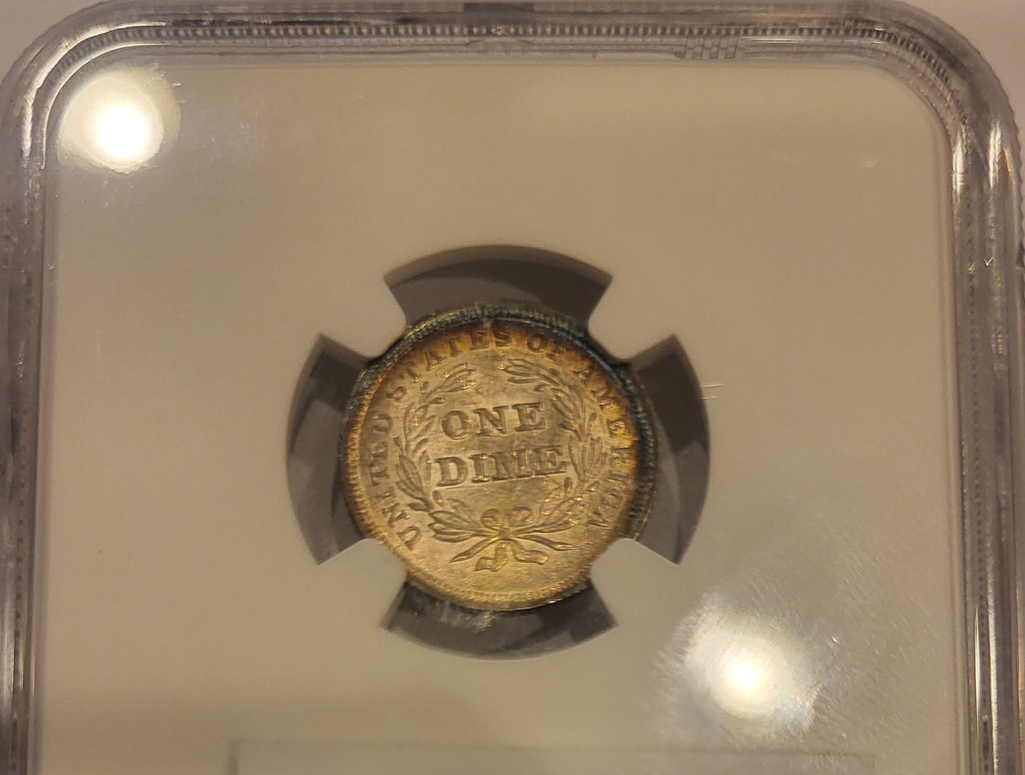 1838 Large Stars 10c NGC MS 63