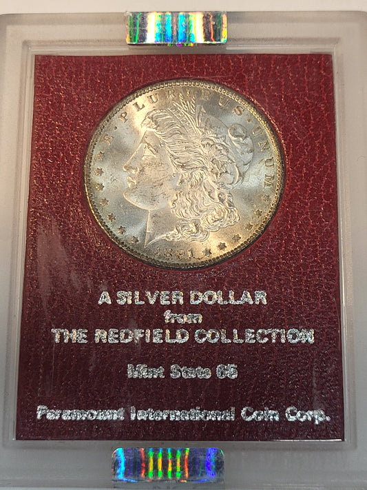 1891-S $1 Redfield Hoard NGC MS 64