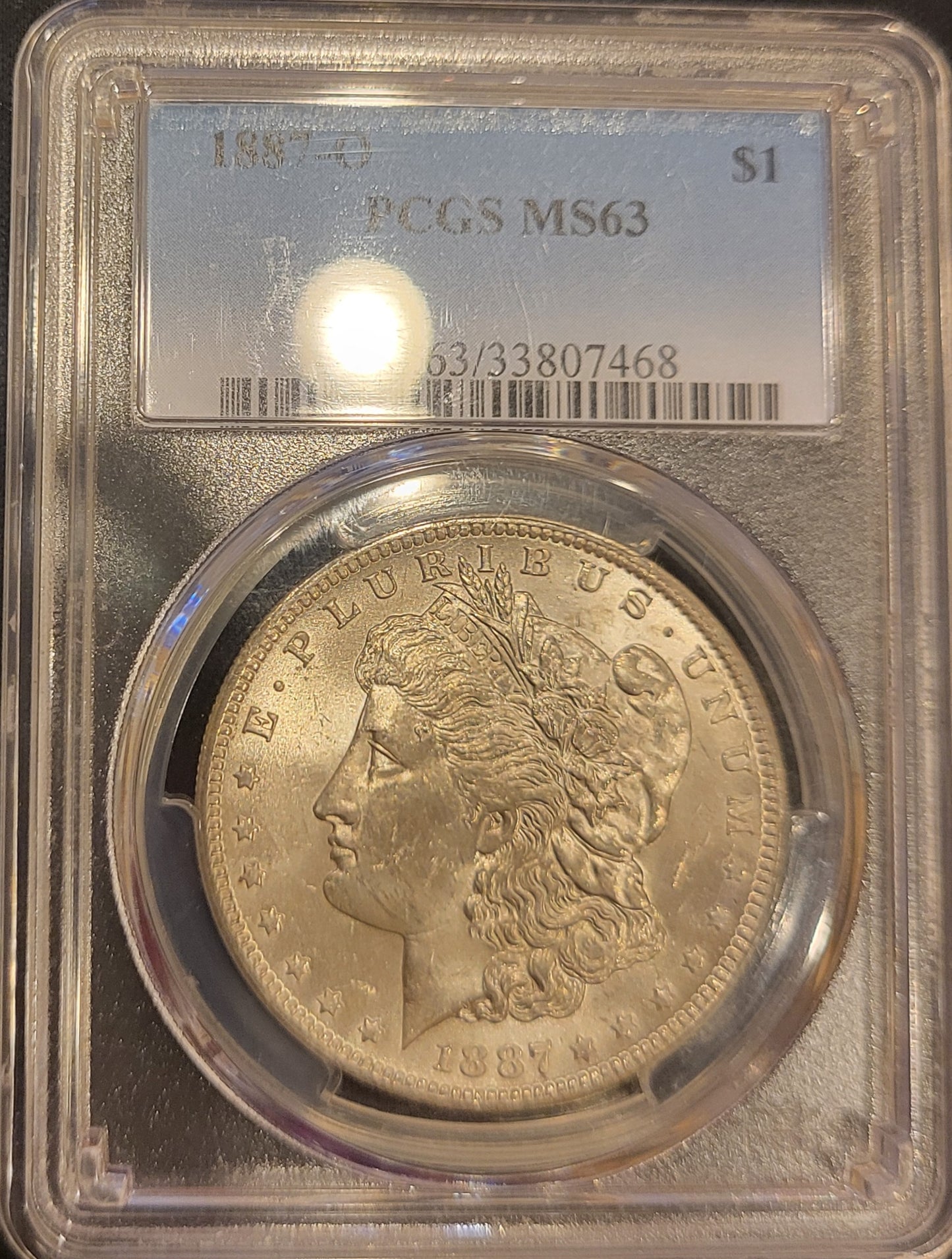 1887-O $1 PCGS MS 63